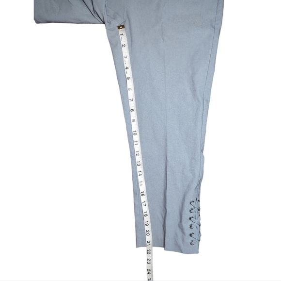 NWT Tribal Cropped Pull On Pants With Lace Up Detail Size 6 - Picture 5 of 6
